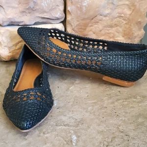 Caslon Larken Woven Black Flats